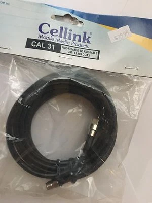 Coaxial Extension LL195 Low-Loss Cable FME-Male to FME-Female x3 Metres. Br/New  - Image 1 of 3