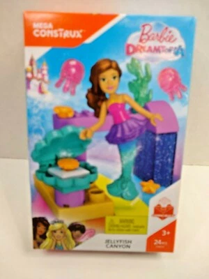 Barbie Dreamtopia Jellyfish Canyon Mega Construx 24 piece Play set  New  - Image 1 of 4