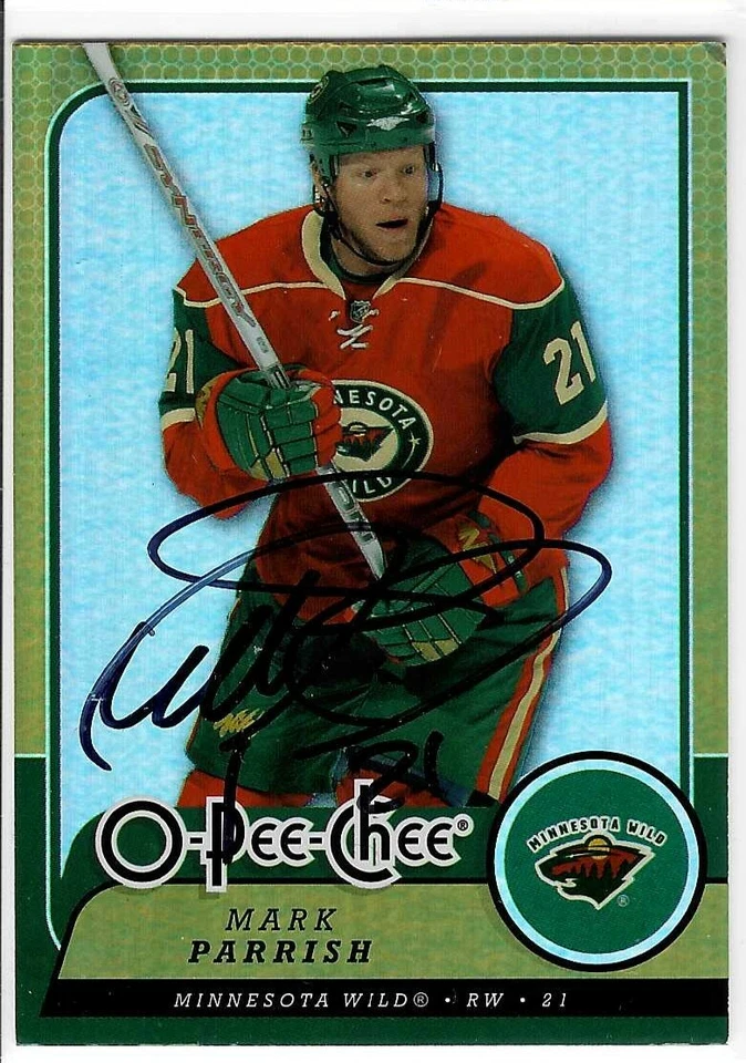 Mark Parrish Signed 2008/09 O-Pee-Chee Card #142 - Image 1 of 1