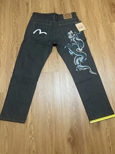 Evisu Embroidered Jeans Dragon - Picture 1 of 40