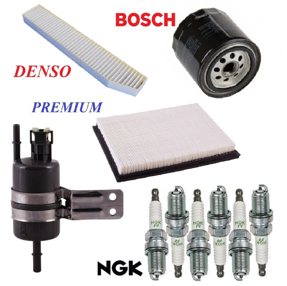 Tune Up Kit Filters Spark Plugs For JEEP GRAND CHEROKEE L6; 4.0L 1999-2001 - Image 1 of 1
