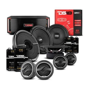 Honda Civic 2006-2020 DS18 Car Speakers Package with Tweeters & Amplifier - Picture 1 of 6