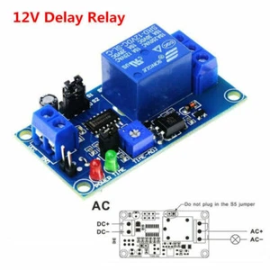 12V DC Industrie Relais Modul Verzögerung ausschalten Einschaltverzögerung Timer - Bild 1 von 8