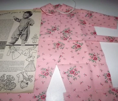 KIT découpé VETEMENT,poupee.Francoise MODES ET TRAVAUX NOVEMBRE 1951 - Photo 1/2