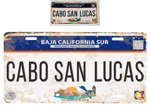 "Juego de placas de aluminio Cabo San Lucas México 6"x 12"" y pegatinas 2""x4" - Imagen 1 de 3