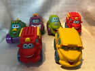 Playskool Soft Vehicles Firetruck Schoolbus Dinosaur Cars 4" Toy