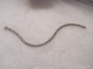 Diamant Akzent Tennis Sterlingsilber Armband signiert - Bild 1 von 10