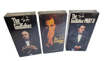 The Godfather Trilogy Collection Parts I, II, III(New, Sealed) VHS, 6-Tape Set - Image 1 of 4