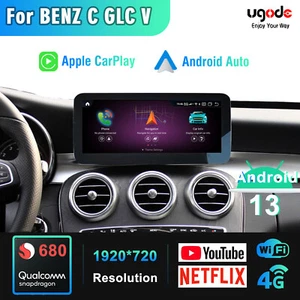 10.25" CarPlay Screen Android13 Auto Radio Für Mercedes V GLC C Klasse W205 C43 - Picture 1 of 10