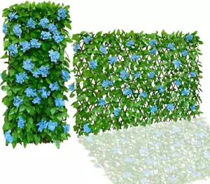 Expandable Fence Privacy Screen Faux Ivy Decorative for Outdoor Garden Wall Pati - Picture 1 of 6