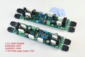 1pair LJM L12-2 ONSEMI VER5 Ultra Low Distortion Power Amplifier Board - Picture 1 of 11