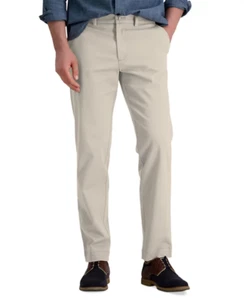 Haggar Men's Life Khaki Straight Fit Comfort Pant Putty 32Wx29L - Picture 1 of 11