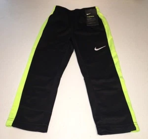 NIKE THERMA DRI-FIT SWEATPANTS BOYS YOUTH SIZE - 4 XS BLACK/VOLT NWT - Picture 1 of 3