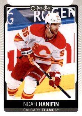 2021-2022 O-Pee-Chee Base Hockey #335 Noah Hanifin Calgary Flames - Image 1 of 2