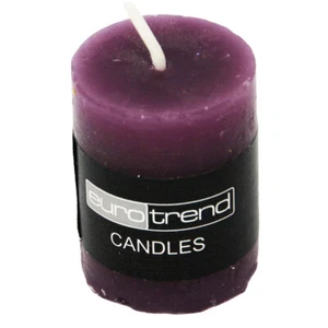 Cilindro Vela Color Berenjena Euro Tendencia Candles Diámetro 5cm x 5cm - Bild 1 von 1