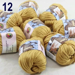 Sale 8SkeinsX50gr Soft Worsted Cotton Rugs Crocheted Hand Knitting Yarn 12 - Bild 1 von 12