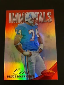Bruce Matthews 2012 Panini Certified Football Card Red Immortals /250 Oilers NFL - Bild 1 von 2