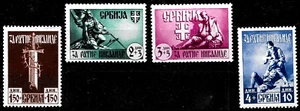 WW2 Germany Occup.Serbia FOR THE DISABLED RATE set 1943 MI 90-93 MNH**VF🔥 - Picture 1 of 1
