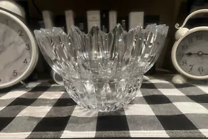 Beautiful Large 10" Mikasa Ice Palace Lead Crystal Centerpiece Serving Bowl (3) - Picture 1 of 5