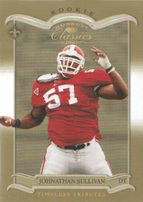 2003 Donruss Classics Football Timeless Tributes #223 Johnathan Sullivan /100