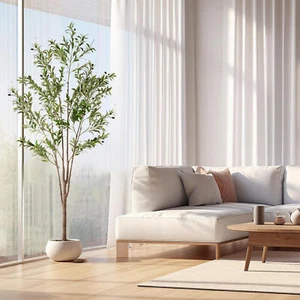 Faux Realistic Olive Trees Artificial Olive Tree with Branche & Fruit Home Deco - Picture 1 of 27