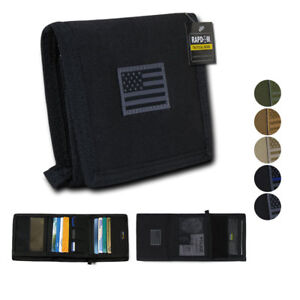 RAPDOM Men's Tri-Fold Wallet Tactical Non Stick ID Window 18 Compartment/Pocket