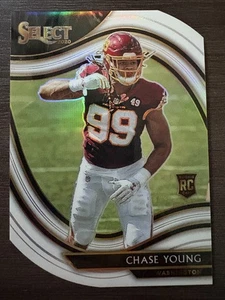 2020 Panini Select Chase Young Field Level White Prizm Die-Cut Rookie #364 - Picture 1 of 2