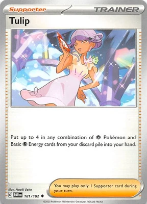 Tulip 181/182 SV04 Paradox Rift Pokemon 008090 - Image 1 of 2