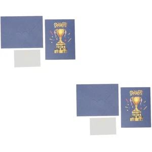 2pcs Pop-Up Graduation Card Delicate Paper Gift Card Graduation Season Gift Card - Picture 1 of 12
