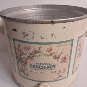 Vintage Rival Crockpot 3150 Floral 3.5 Quart Base Only - Picture 1 of 8
