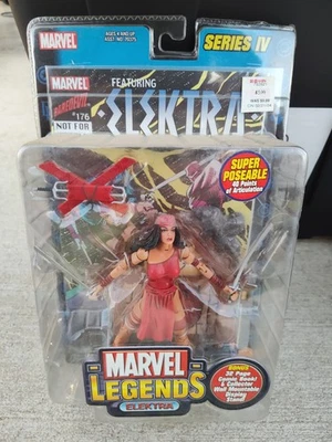Figura de acción Marvel Legends Elektra Serie IV 4 Toy Biz 2003 NUEVO SELLADO H43 Foto 1 de 2