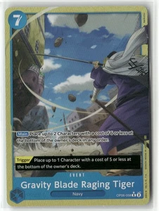 One Piece Gravity Blade Raging Tiger OP06-058 (Alternate Art) Foil NM - Picture 1 of 1