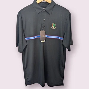 Greg Norman Tech Performance schwarz Golf Polo Shirt Pine Valley Herren Medium  - Bild 1 von 11