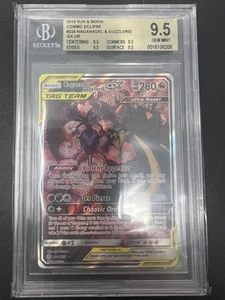 Pokemon Sole e Luna 2019 Eclissi Cosmica #224 Naganadel & Guzzlord GX BGS 9.5 - Foto 1 di 2