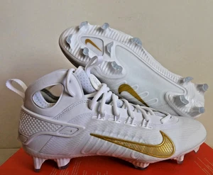 Nike Lacrosse Cleats Huarache Elite LAX Lacrosse Cleats White FD0088-100 - Picture 1 of 5