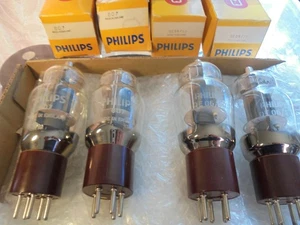 PHILIPS 807 + QE06/50 NOS QUAD OF NEW OLD STOCK NEW IN BOX VINTAGE VALVES TUBES - Picture 1 of 5