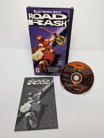 Road Rash (3DO, 1994) Longbox Manual & Music CD Only - No Game