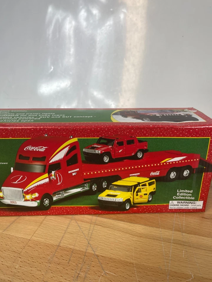 Coca Cola 2003 Gold off Road Carrier Truck With Hummer H2 Vehicles