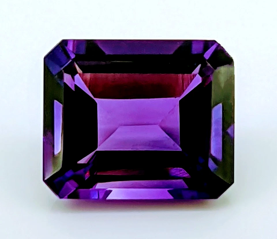 Natural Extra Fine Vivid Purple Amethyst Emerald Cut AAA+ Africa 5x3mm - 16x12mm - Image 1 of 1