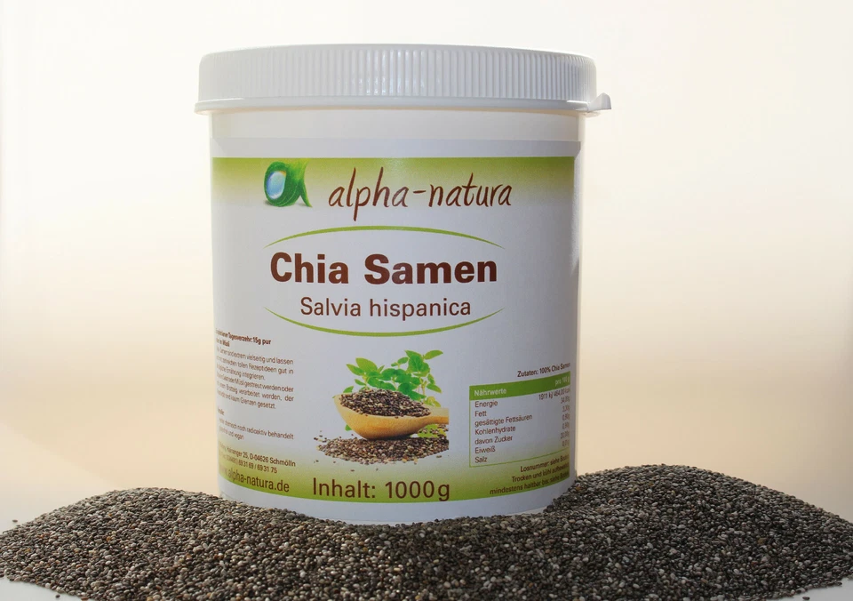 Chia Samen-Naturbelassen 5x1Kg- Premium Qualität - Glutenfrei