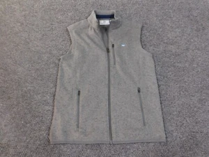 southern tide vest boys XL Gray Ful zip sleeveless knit fleece sweater - Picture 1 of 10