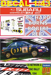 DECAL 1/43 555 R.BURNS RAC 1994 DnF (12) - Picture 1 of 1