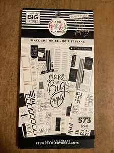 Me & My Big Ideas The Happy Planner BLACK AND WHITE Sticker Book - Picture 1 of 4