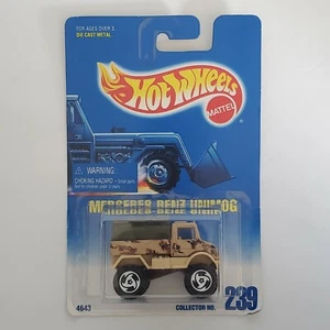 Hot Wheels Mercedes-Benz Unimog #239 desert Camo from 1991 - Picture 1 of 4