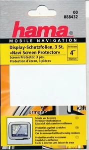 HAMA - 3 x Sat Nav LCD Screen Saver for 4 inch Protectors NEW - Picture 1 of 2