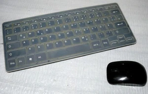 AB12S 2,4GHz Funk Mini Tastatur Maus Kabellos layouts DE Schwarz - Bild 1 von 10
