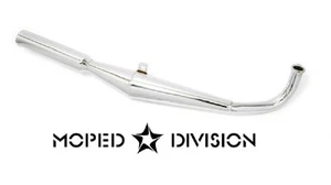 TOMOS A35 TECNO BOSS CHROME EXHAUST A3 lx targa golden bullet sprint - Picture 1 of 1