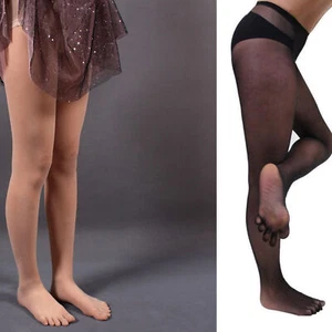 Women Seamless Ultra Sheer 5 Toes Glove Pantyhose Silky Tights Stockings Sexy US - Picture 1 of 9