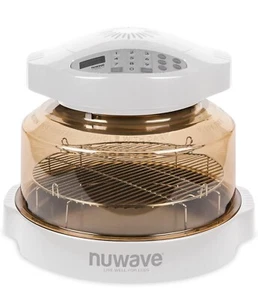 NuWave Pro Plus Infrarot Backofen weiß 20651 mit Verlängerungsring & Bernsteinkuppel offene Box - Bild 1 von 23