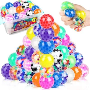 54Pack Stress Balls, Squishy Squeeze Balls Bulk Fidget For Adults Squishy Balls - Picture 1 of 6